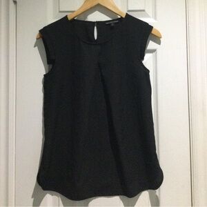 Walter Baker Elegant Black Cap Sleeve Blouse